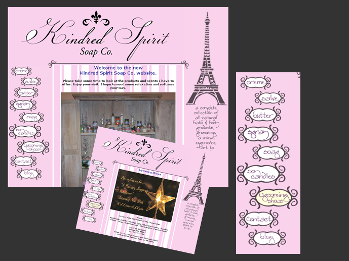 Kindred Spirit Soap Co. website design